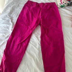 J Crew Factory Linen Blend Drawstring Pants 8 Pink